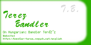 terez bandler business card